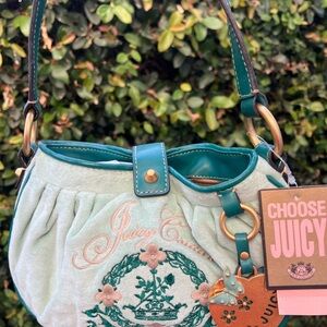 Juicy Couture Green Shoulder Bag with Vintage Charm